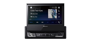 Pioneer 1DIN CD/DVD, USB/iPod 7" motoriserad AVH-A7100BT