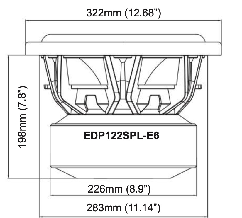 EDGE 12" Dual 2 Ohm, 4500w SPL, 1500w RMSn - Billjudgruppen