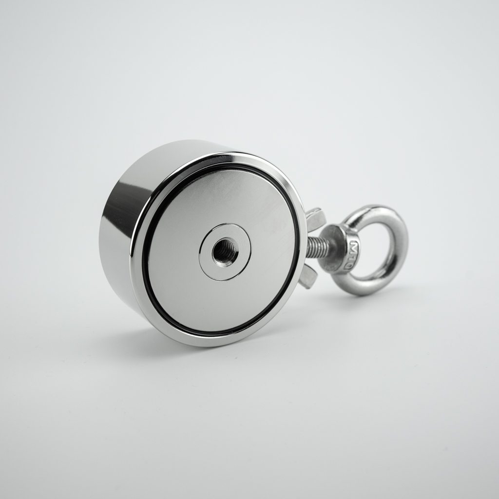 75mm Dubbelsidig Neodymmagnet med 2x250kg lyftkraft