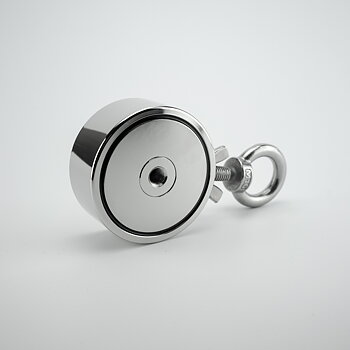 75mm Dubbelsidig Neodymmagnet med 2x250kg lyftkraft