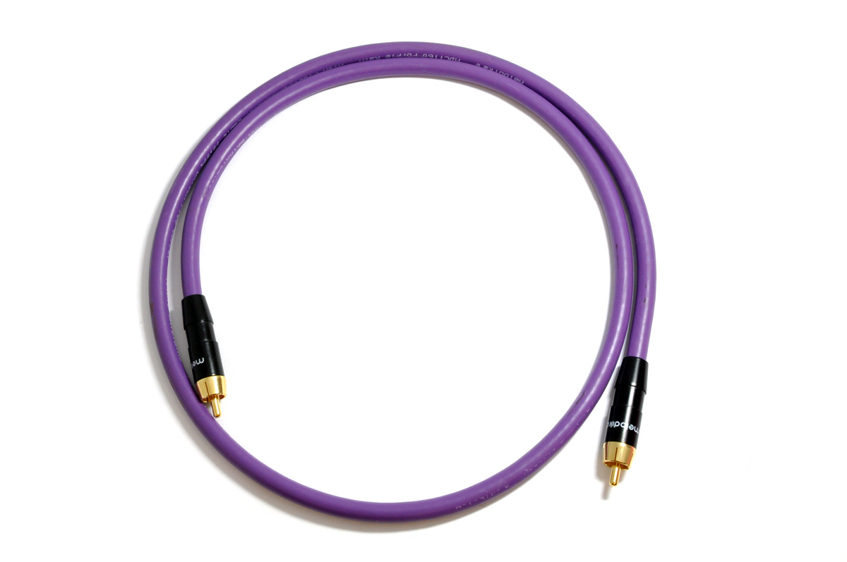 Melodika - 1xRCA – 1xRCA Subwoofer Cable Purple