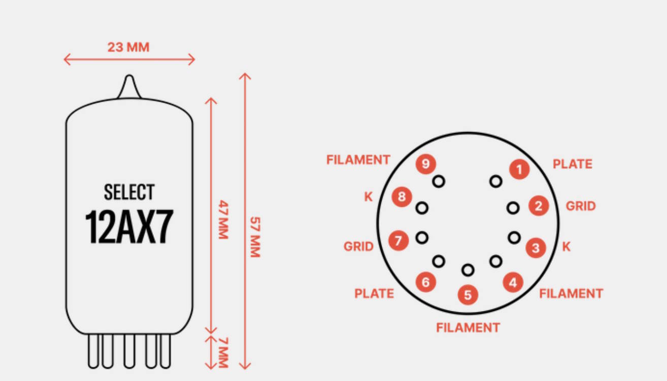 Ray Tubes elektronrör - 12AX7 SELECT - 11