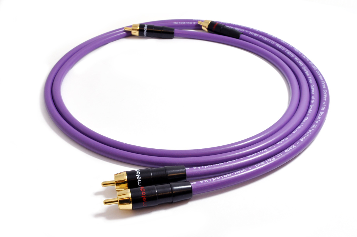 Melodika - Analogue Interconnect 2xRCA - 2xRCA Purple - 2
