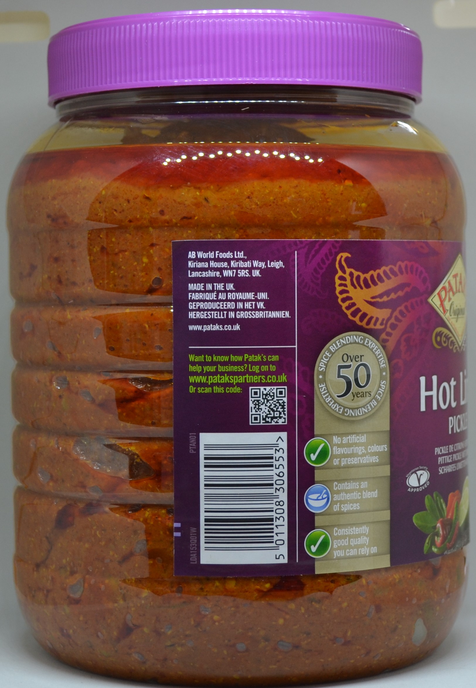 PATAKS Lime Pickle (Hot) 2,3kg - 2