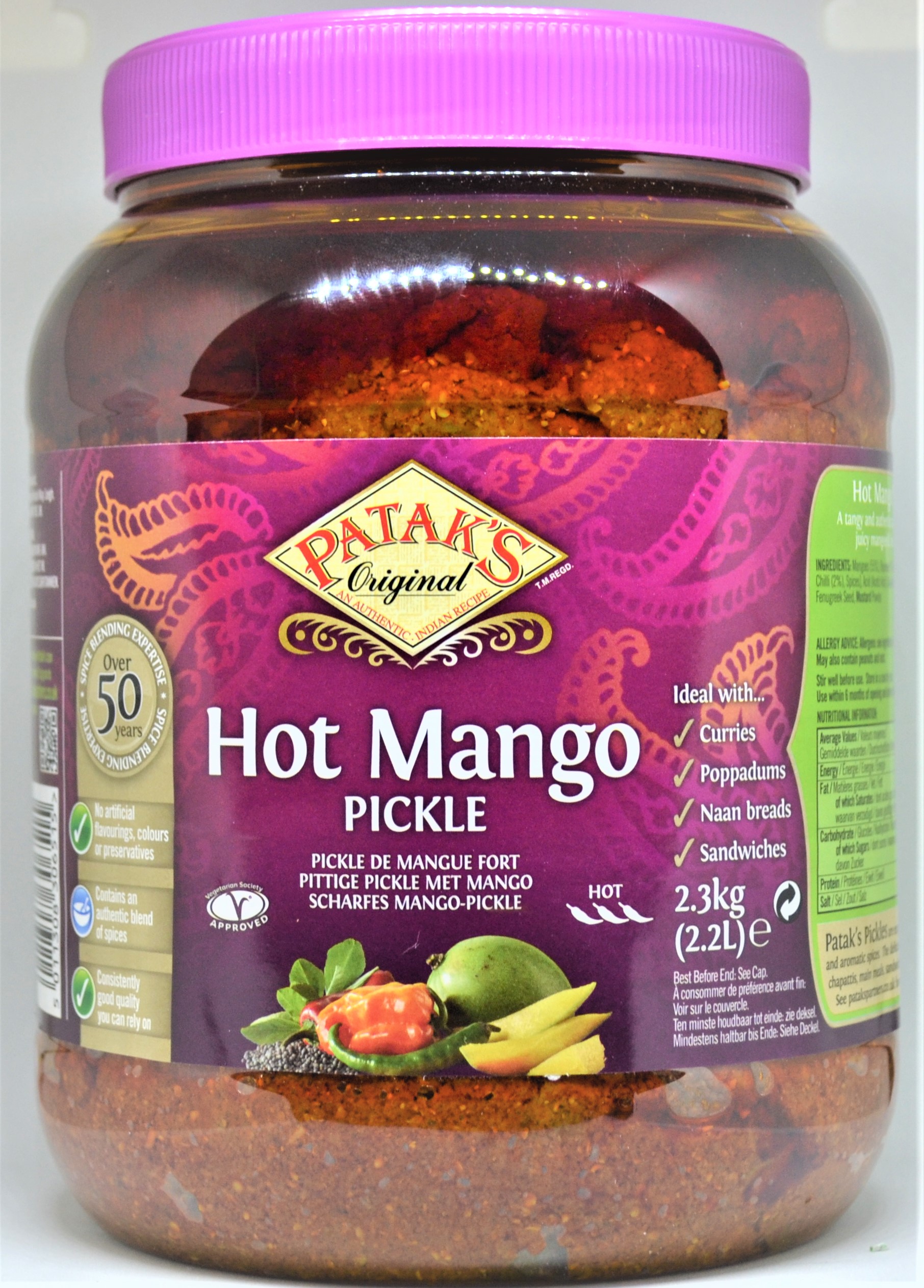 PATAKAS Hot Mango Pickle 2,3kg