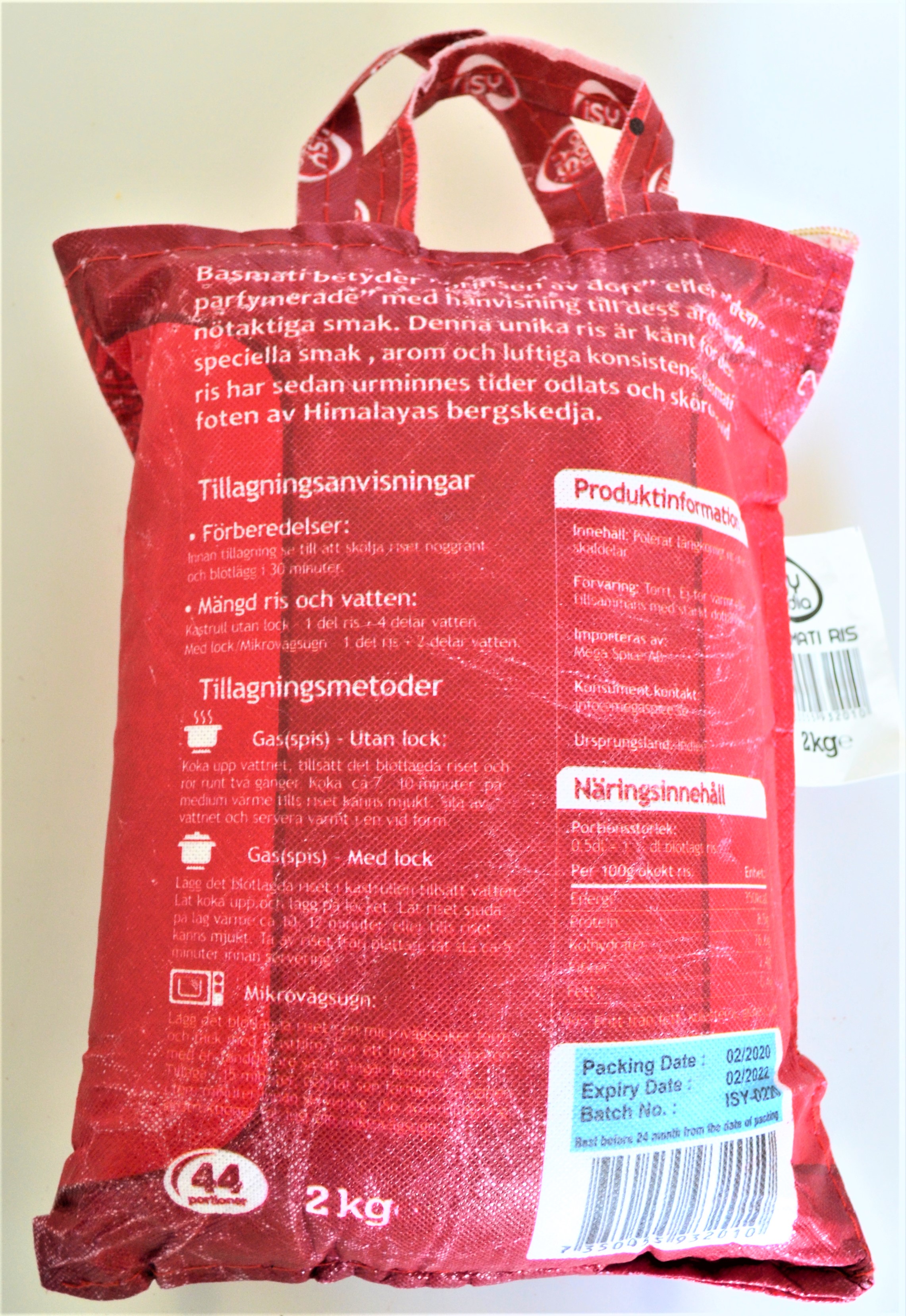 ISY India Basmati Rice 2kg - 3