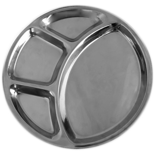 Stainless Steel 4 compartment Thali 