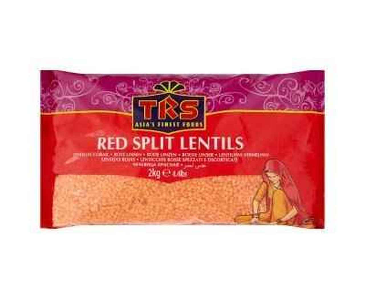 TRS Red Split lentils 2kg ( Masoor Dall)