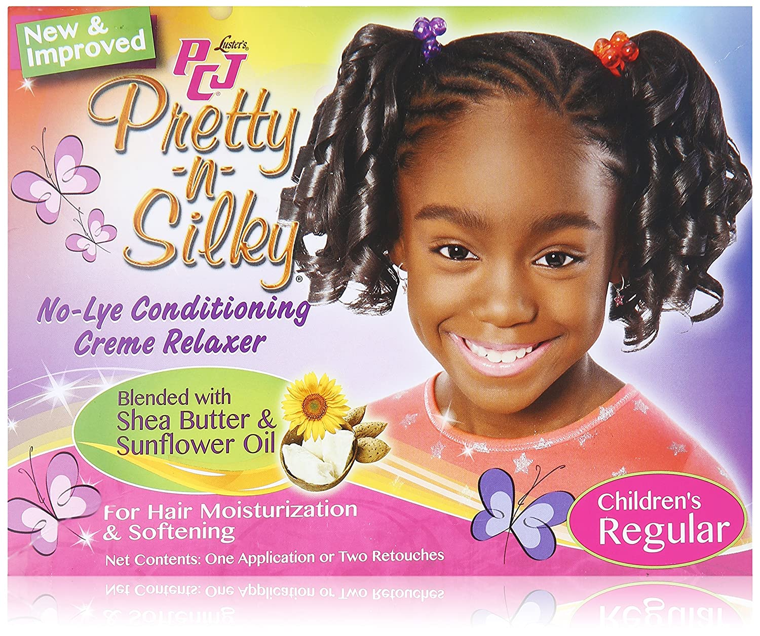 PCJ Pretty-n-Silky No Lye Conditioning Creme Relaxer ( Children's Regular)