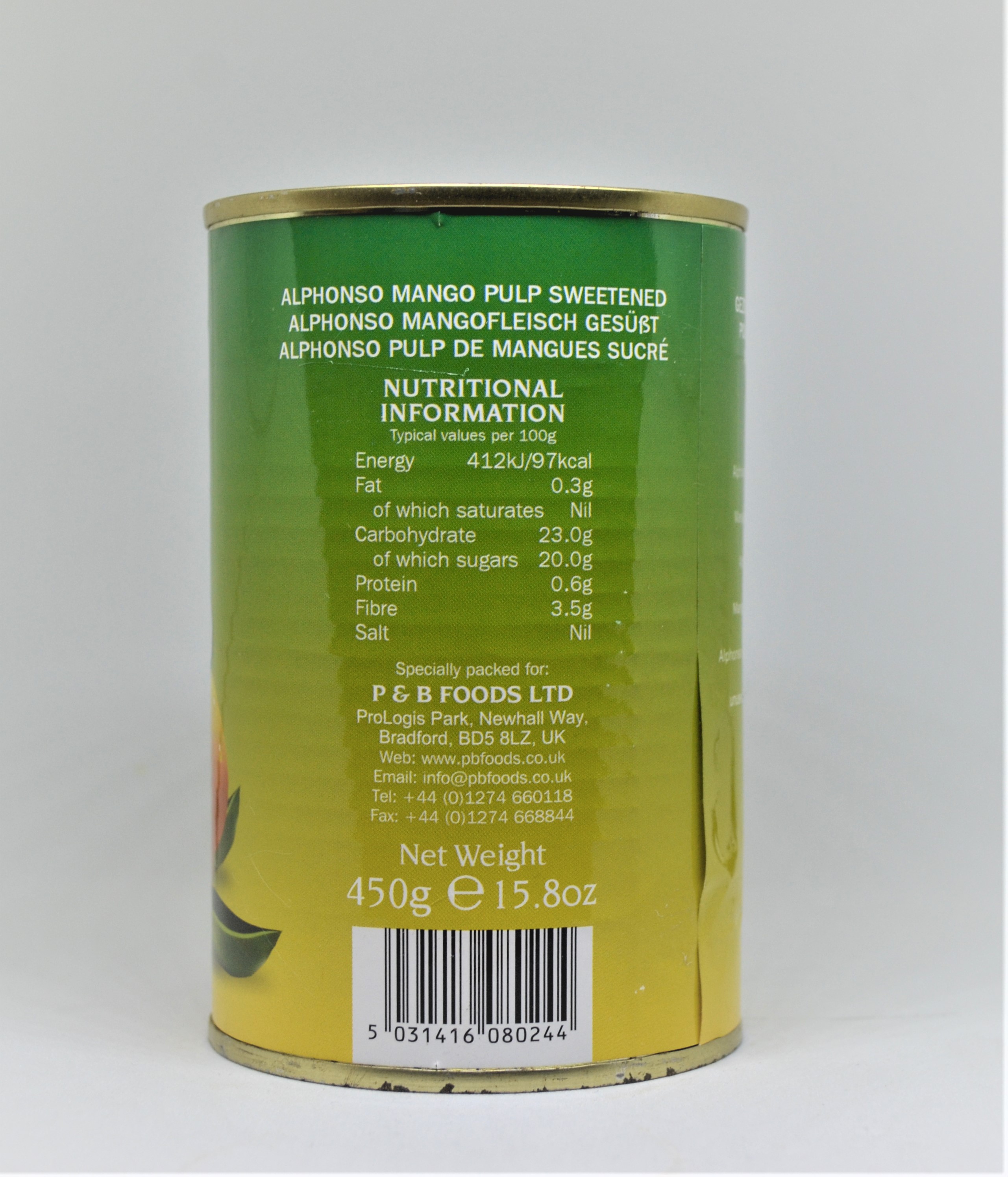 HEERA Mango Pulp  (alphonso-sweetened )850g - 2
