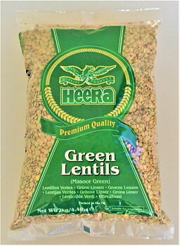 HEERA Green Lentils ( Masoor Green) 2kg 