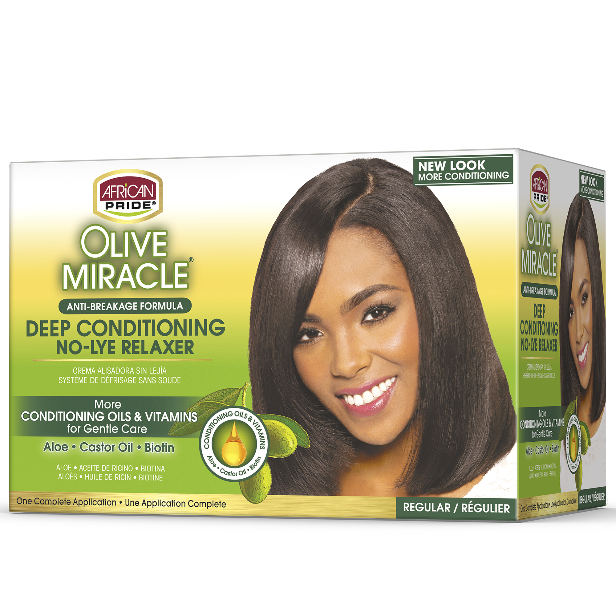African Pride Olive Miracle Deep Conditioning No-lye Relaxer (Regular)
