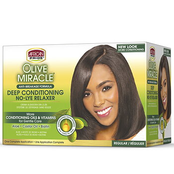 African Pride Olive Miracle Deep Conditioning No-lye Relaxer (Regular)