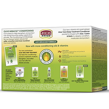 African Pride Olive Miracle Deep Conditioning No-lye Relaxer (Regular)