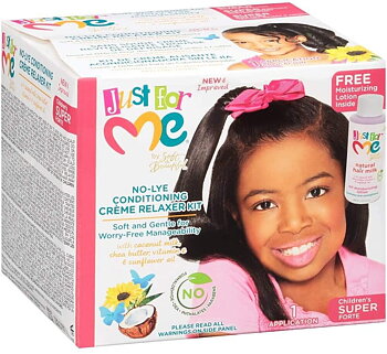 JUST FOR ME No-Lye Conditioning Creme Relaxer Kit ( Children's Super Forte)