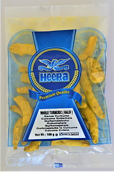 HEERA Gurkmeja (Haldi) (Turmeric) Whole 100g