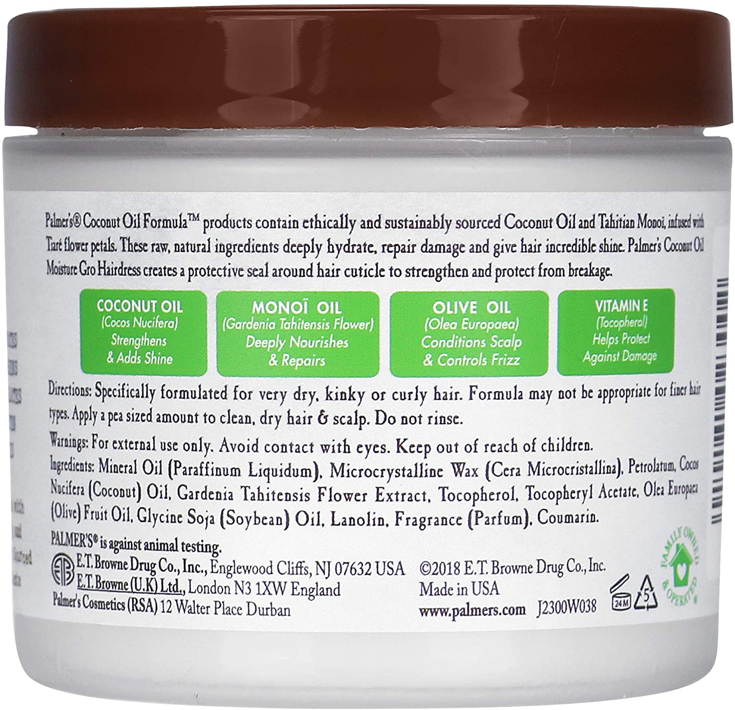 PALMERS'S Coconut Oil Formula Coconut Oil Moisture Gro Hairdress 150g - 3