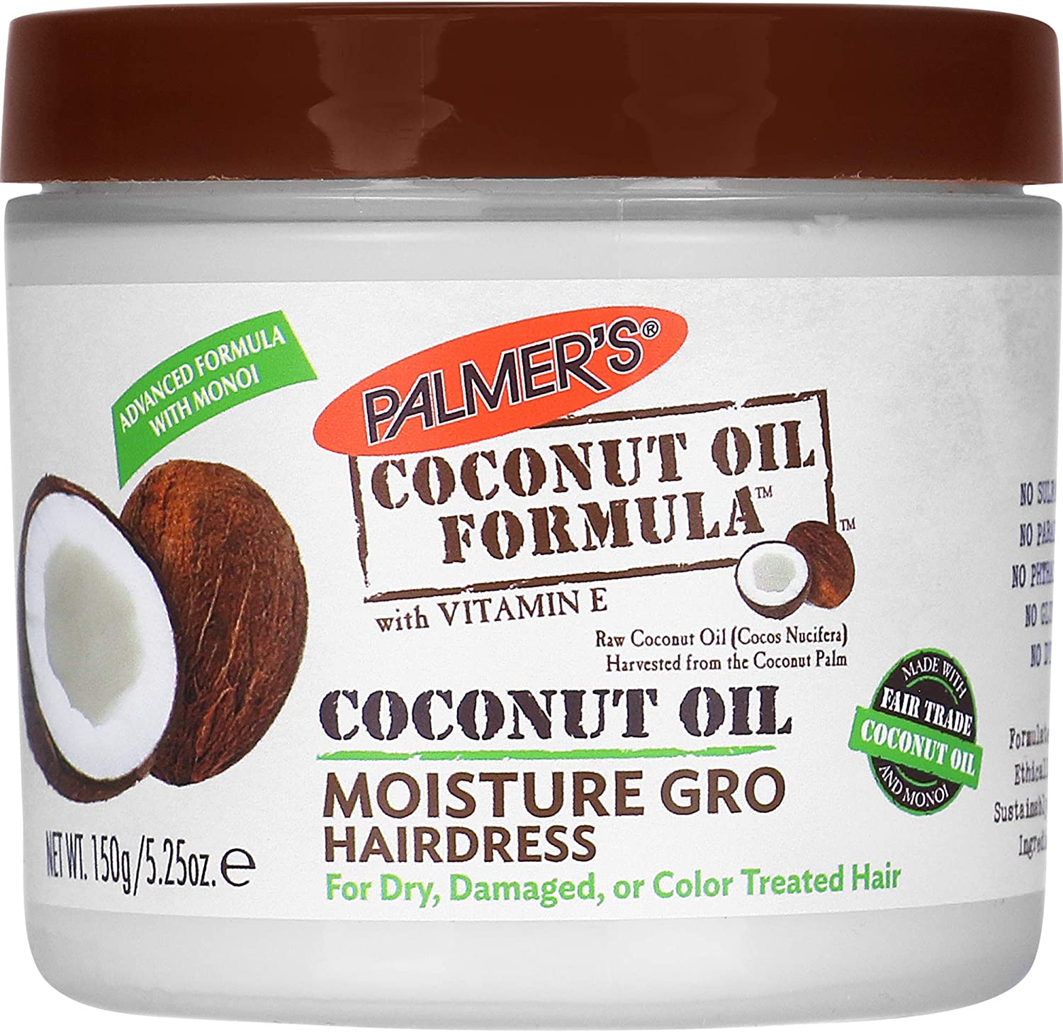 PALMERS'S Coconut Oil Formula Coconut Oil Moisture Gro Hairdress 150g