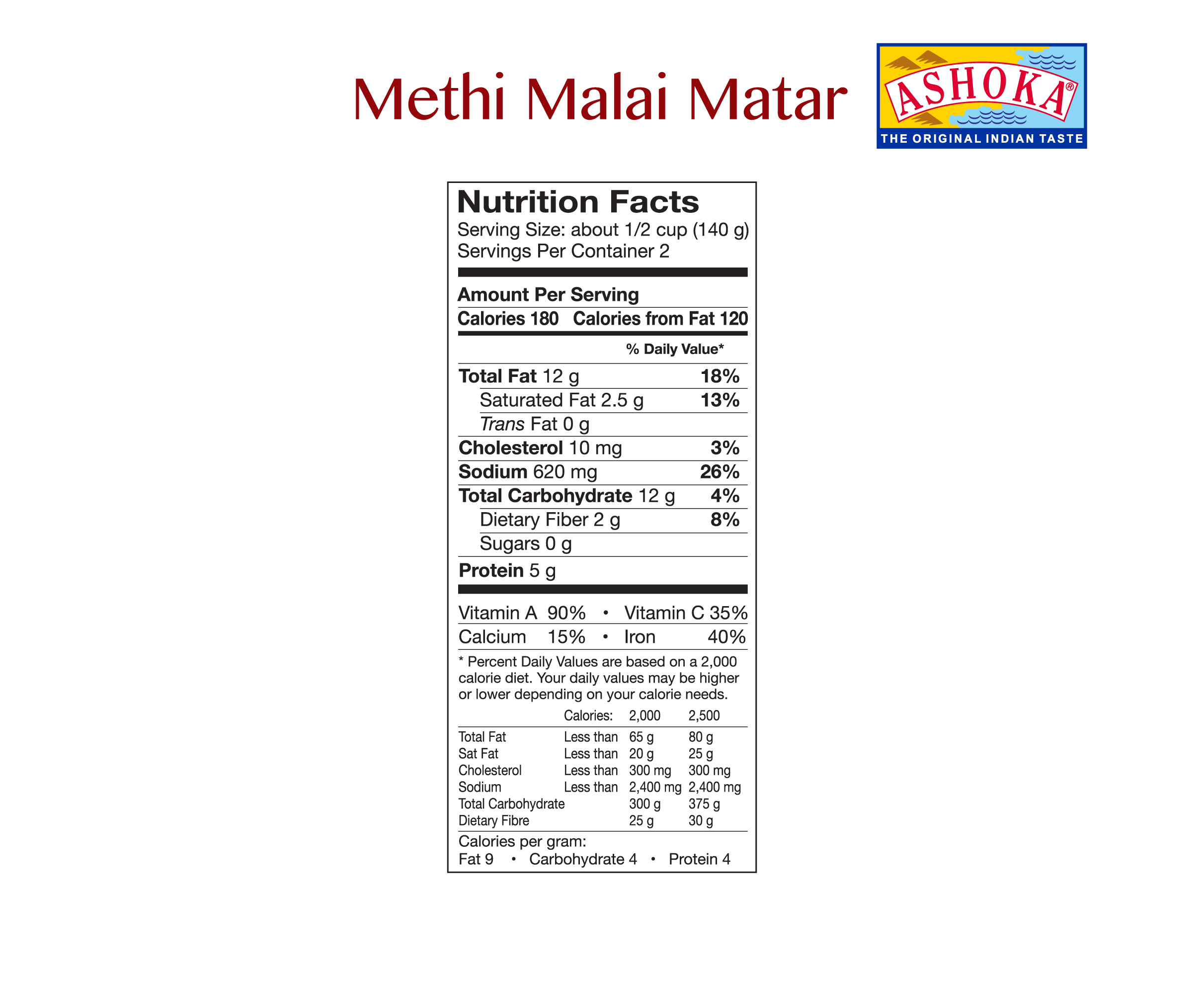 ASHOKA Methi Malai Matar - 3