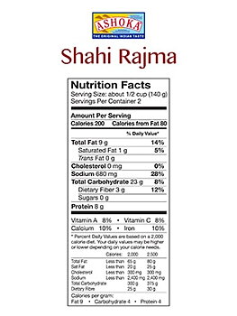 ASHOKA Shahi Rajma 