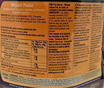 PATAKS Biryani Paste 2,3kg