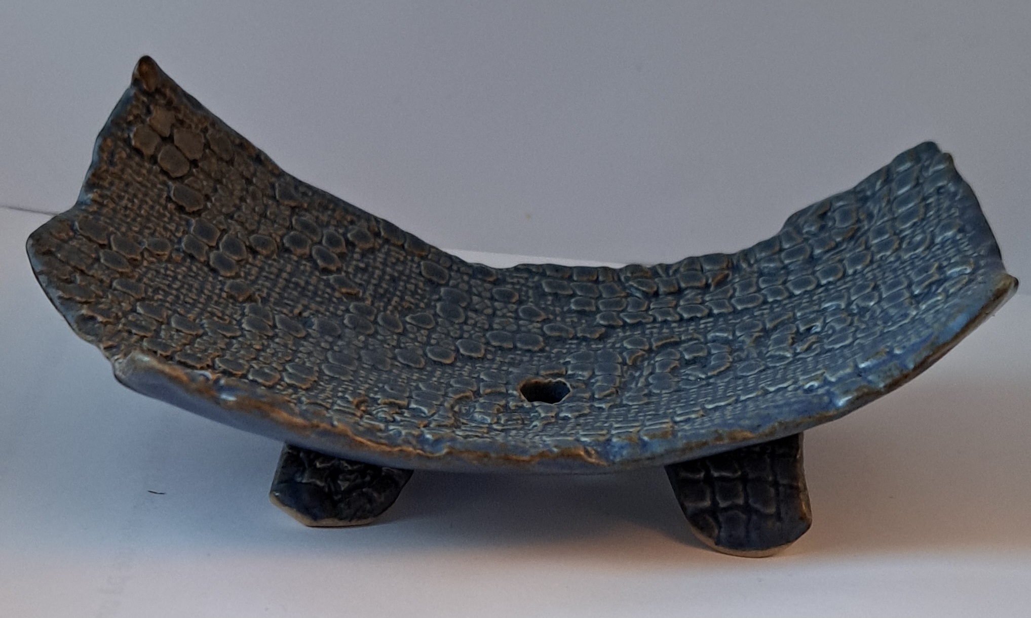 Soap dish in stoneware ceramic, green angular, light blue angular blue angular 9 x 11, 7x13 cm