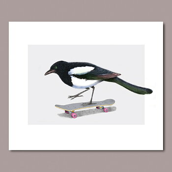 Skatboard, litografi