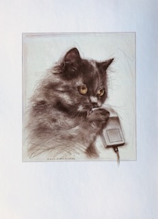 Katt & mus 13x18 cm