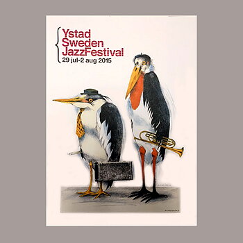 Birdland, affisch 50x70 cm