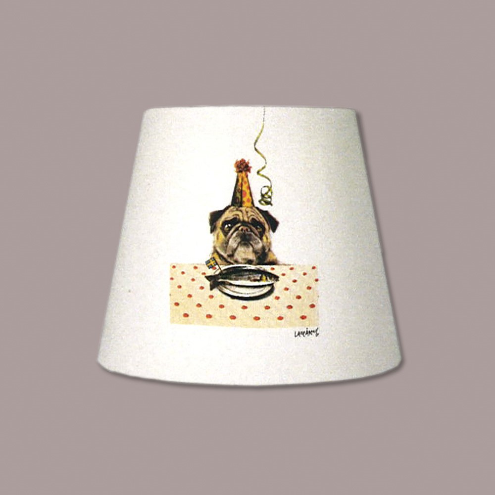 Lampskärm Happy birhday 17x21 cm