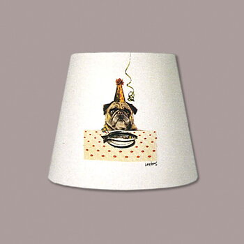 Lampskärm Happy birhday 17x21 cm
