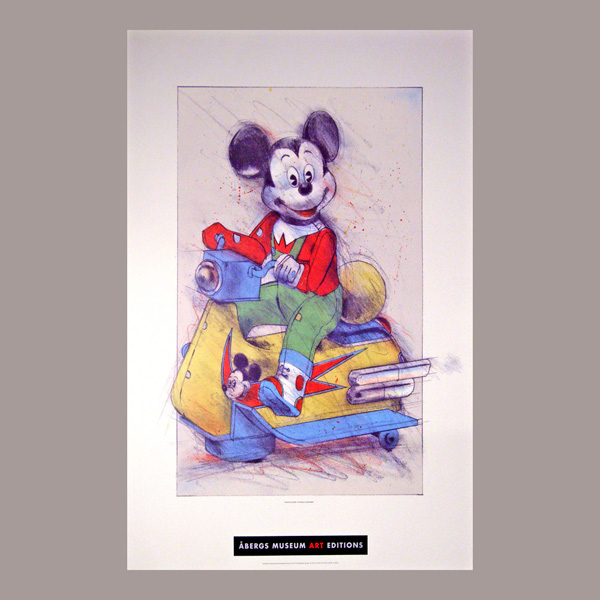 Mickey scooter, affisch 60x84
