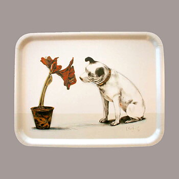 His masters voice, bricka 43x33 cm