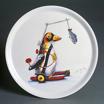 Motivation, bricka 38 cm rund