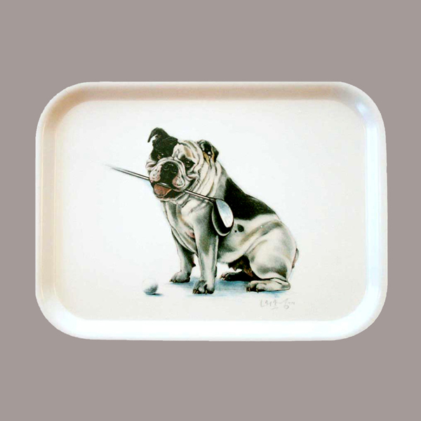 Dogleg, bricka 27x20 cm