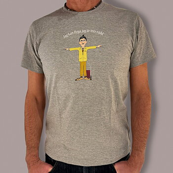 Jag kan flyga  t-shirt grå vuxen