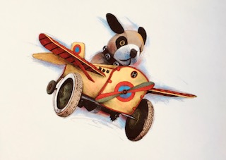 Flygande hund 13x18 cm