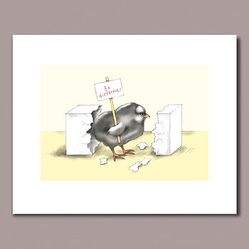 Be different!, litografi