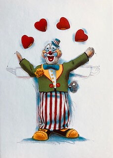 Playing with hearts 13x18 cm