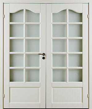 Pardörr ODEN 4 Valv Vit SP10