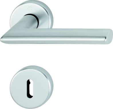 Hoppe Stockholm Aluminium Silver