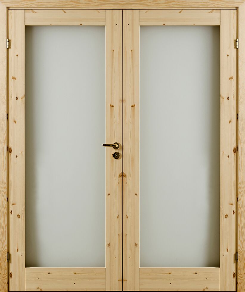 Pardörr RAKEL 1 Furu HG1