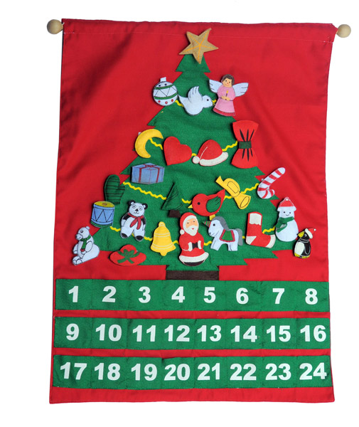 Fairtrade Adventskalender julgran