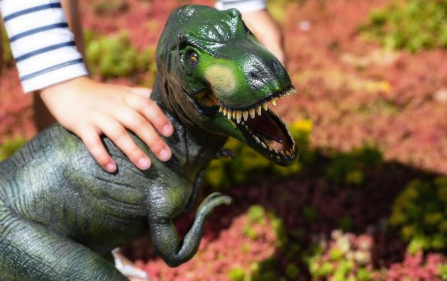 Dinosaurie T-rex i naturgummi XXXL - 4