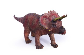 Dinosaurie Triceratops mellan i naturgummi