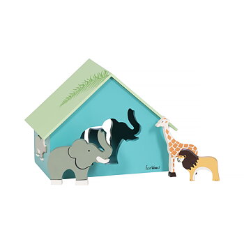 Fairtrade pusselhus Vilda Djur