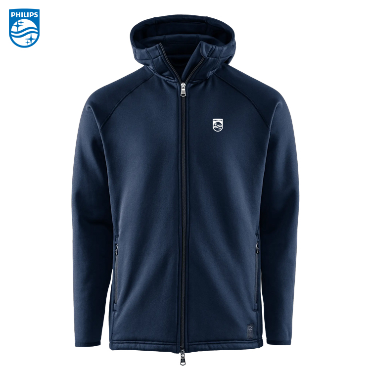 BRKLY Doyle Fleece Hood Herr Navy inkl brodyr