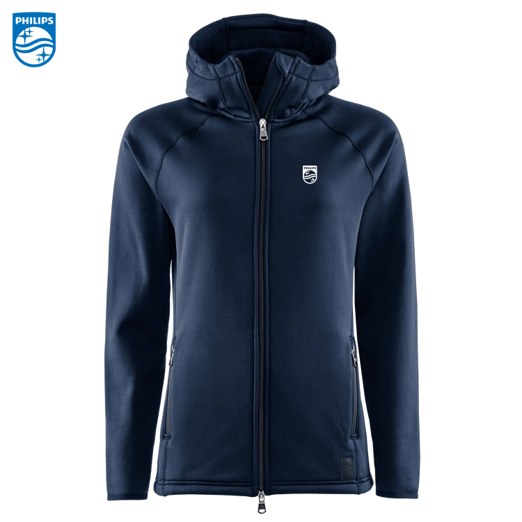 BRKLY Doyle Fleece Hood Dam Navy inkl brodyr