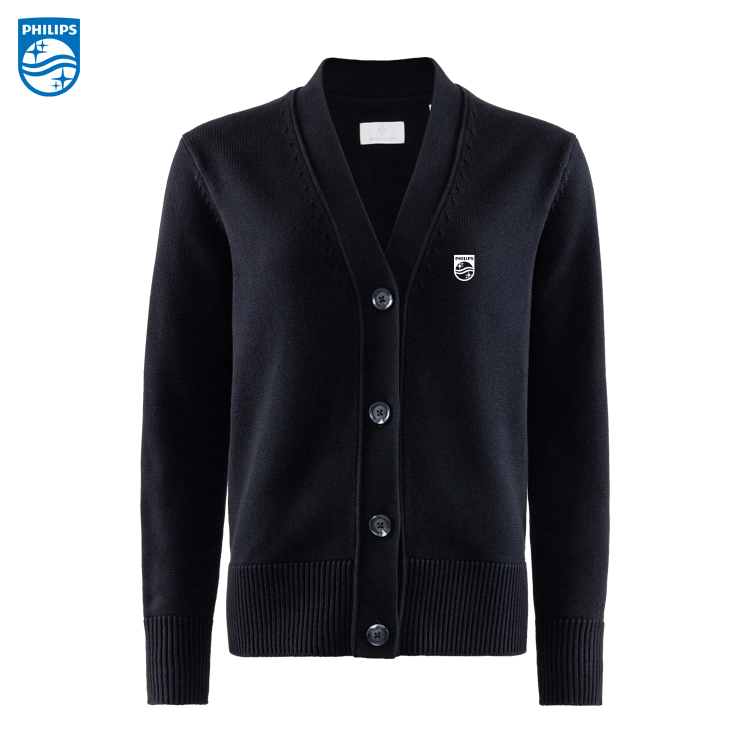 BRKLY W's Brockton Cardigan, Dam Svart inkl brodyr