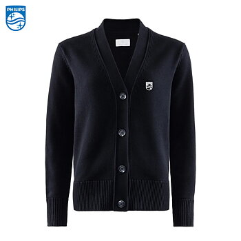 BRKLY W's Brockton Cardigan, Dam Svart inkl brodyr